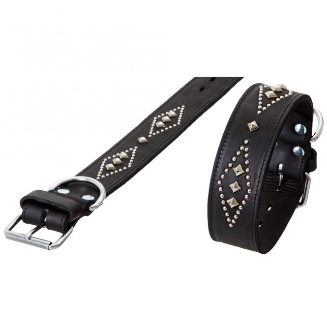 Karlie RONDO Halsband doubliert mit Ziernieten - 80cm/50mm