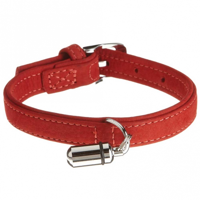 Alternative view of Karlie Halsband Buffalo aus Kalbsleder - Rot - 65 cm/40 mm
