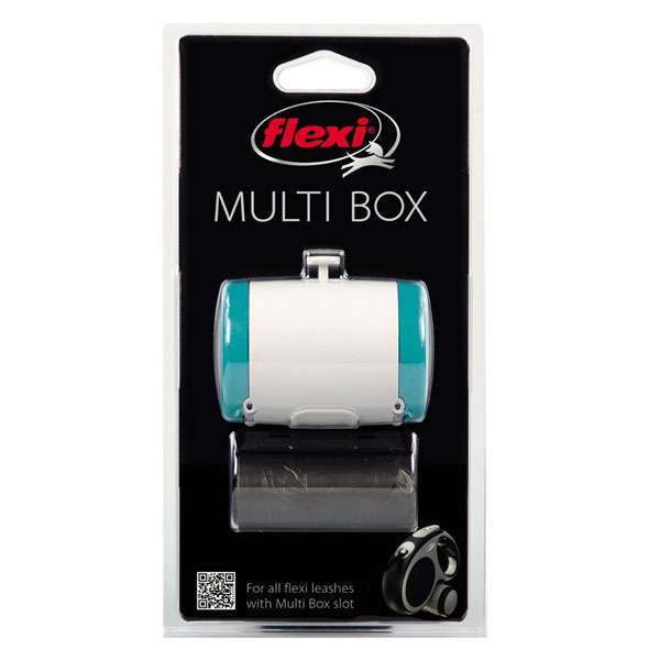 Flexi VARIO Multi Box für Kotbeutel oder Leckerlis - Türkis/Grau – Bild 2