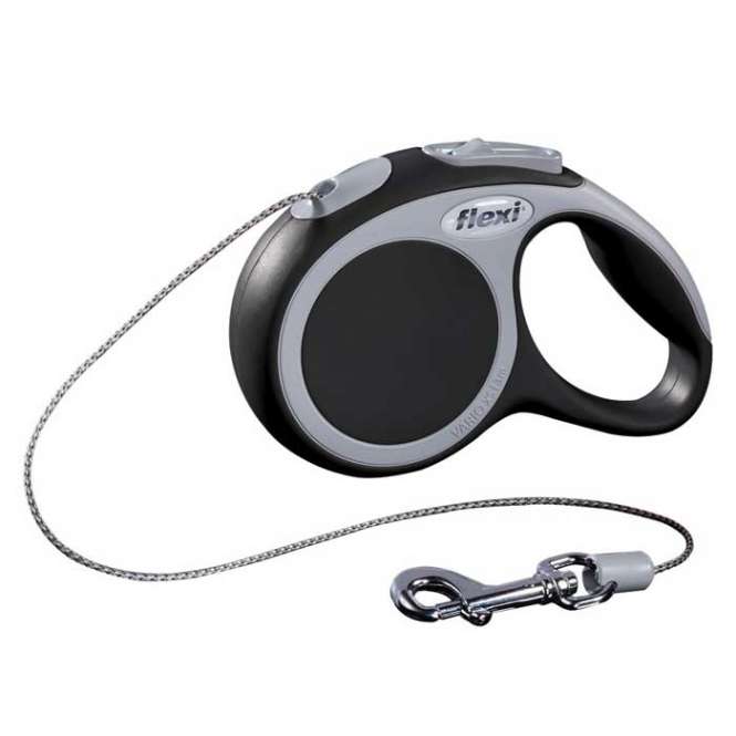 Flexi VARIO Seil-Roll-Leine - Größe XS, 3m/bis 8kg - Anthrazit