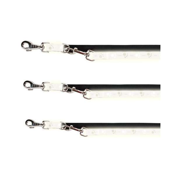 Alternative view of Trixie Verlängerungsleine Silver Reflect - Pfotenmotiv - 2 m / 25 mm