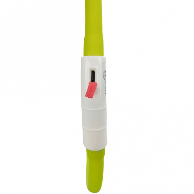 Trixie Flash Leuchtring USB aus Silikon - grün – Bild 3