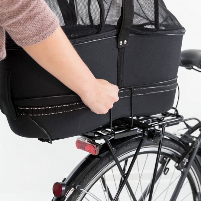 Trixie Hundefahrradkorb Long für breite Gepäckträger – Bild 4