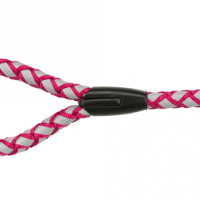 Trixie Cavo Reflect Leine - 1 m - Fuchsia / S-M – Bild 3