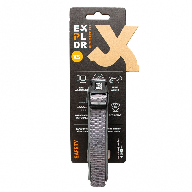 Alternative view of Duvoplus EXPLOR Ultimate Fit Comfy Halsband Safety - Silver Reflective - S - 34-38cm