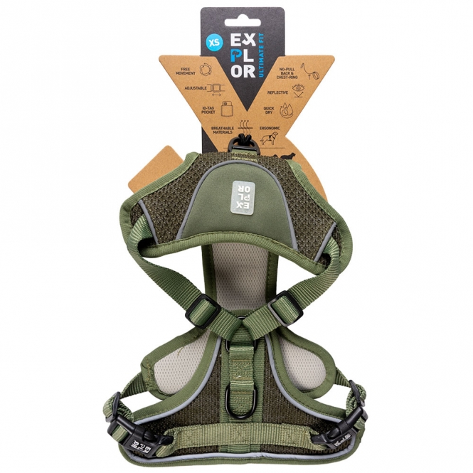 Alternative view of Duvoplus EXPLOR Ultimate Fit No-Pull-Geschirr - Undercover Green - XL - 52-66cm - 71-104cm