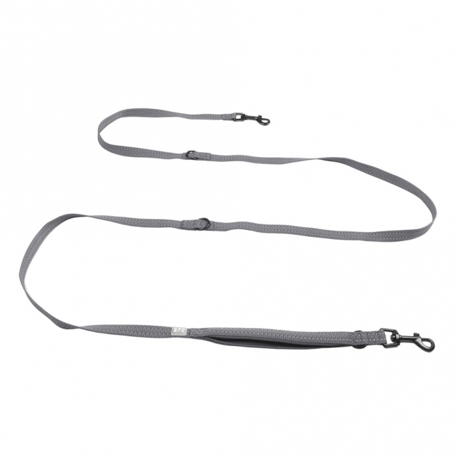 Duvoplus Trainingsleine EXPLOR Ultimate Fit Safety - Silver Reflective - 220cm - 25mm