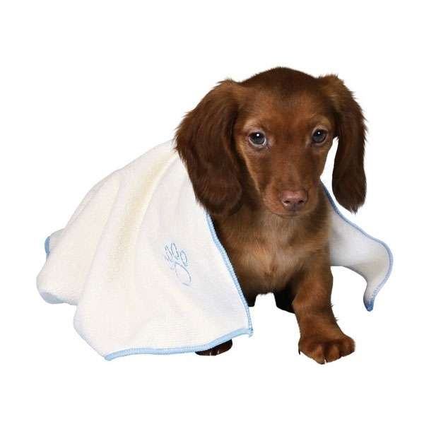Trixie Welpen-Set mit Decke, Spielzeug & Handtuch - hellblau – Bild 2