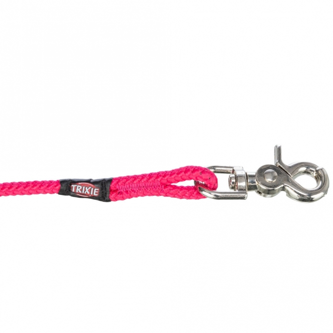 Trixie Schleppleine, rund aus Segeltau mit Trigger Snap Hook - fuchsia - 10 m – Bild 2