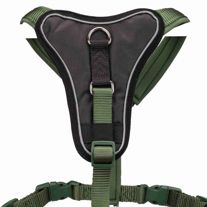 Alternative view of Trixie Premium Y-Geschirr - waldgrün - 75-95 cm/25 mm