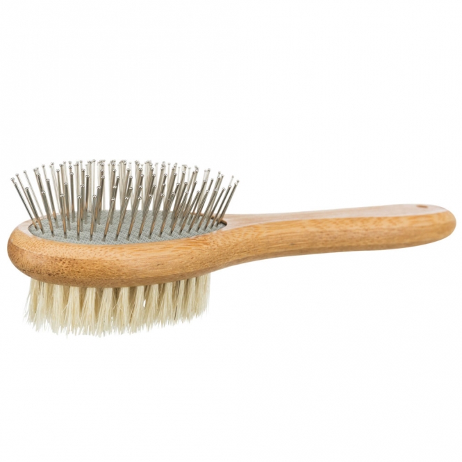 Trixie beidseitige Bürste aus Bambus - 5 x 19 cm – Bild 3