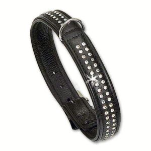 Karlie VINTAGE TIFFANY Halsband - Schwarz - 17 mm, 35 cm