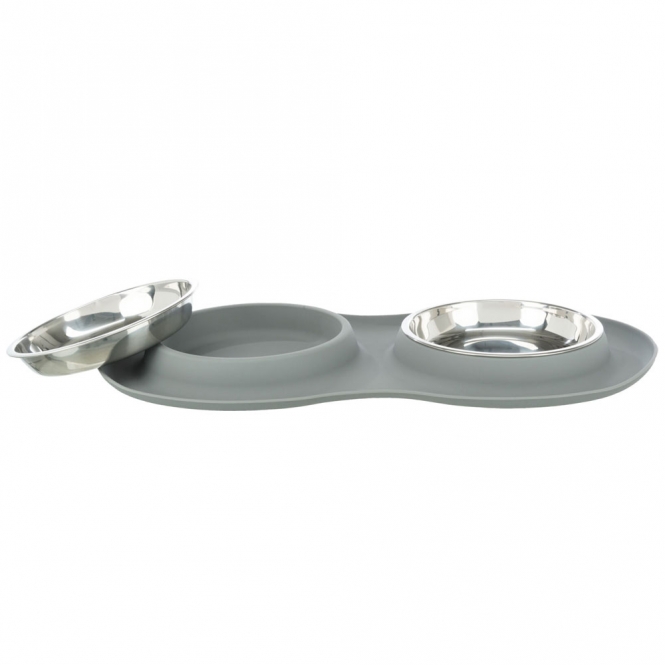 Trixie Napf-Set aus Silikon mit Edelstahleinsätzen – Bild 2