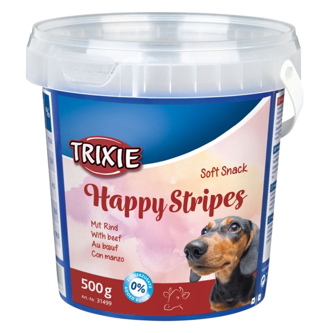 Alternative view of Trixie Soft Snack Happy Stripes 500g Eimer