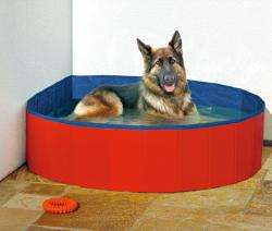Alternative view of Karlie DOGGY POOL der Swimmingpool für Hunde - Rot-Blau - 80 cm