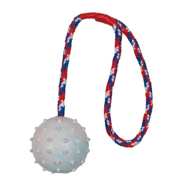 Trixie Naturgummiball am Seil - 6 cm / 30 cm – Bild 2