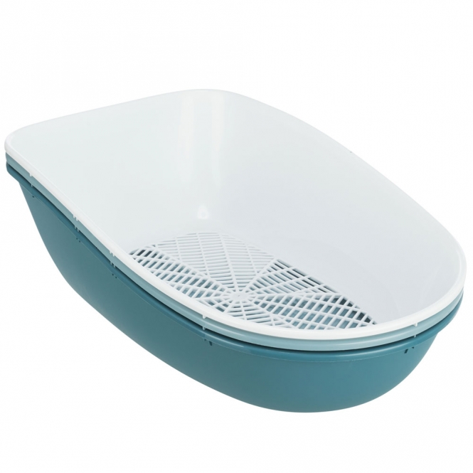 Trixie Katzentoilette Berto - hellblau/petrol/weiß – Bild 2