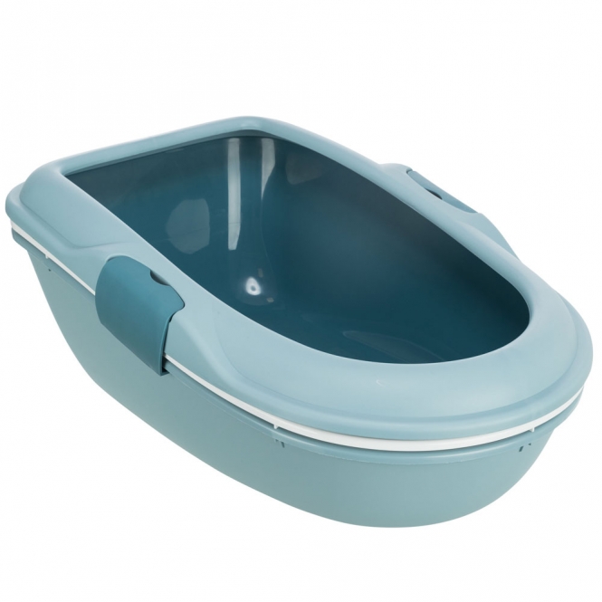 Trixie Katzentoilette Berto - hellblau/petrol/weiß – Bild 3