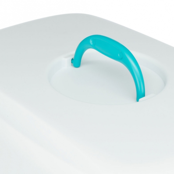 Trixie Katzentoilette Vico - Türkis/Weiß – Bild 4