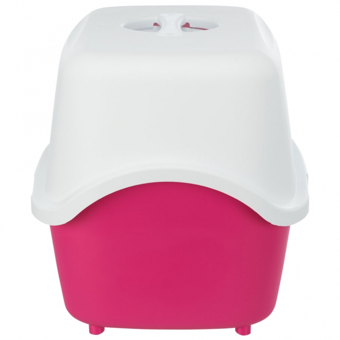 Trixie Katzentoilette Vico - pink/weiß – Bild 3