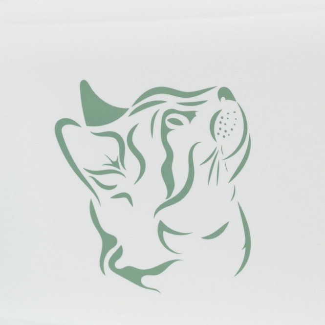 Trixie Katzentoilette Vico mit Motiv - grün/weiß – Bild 4