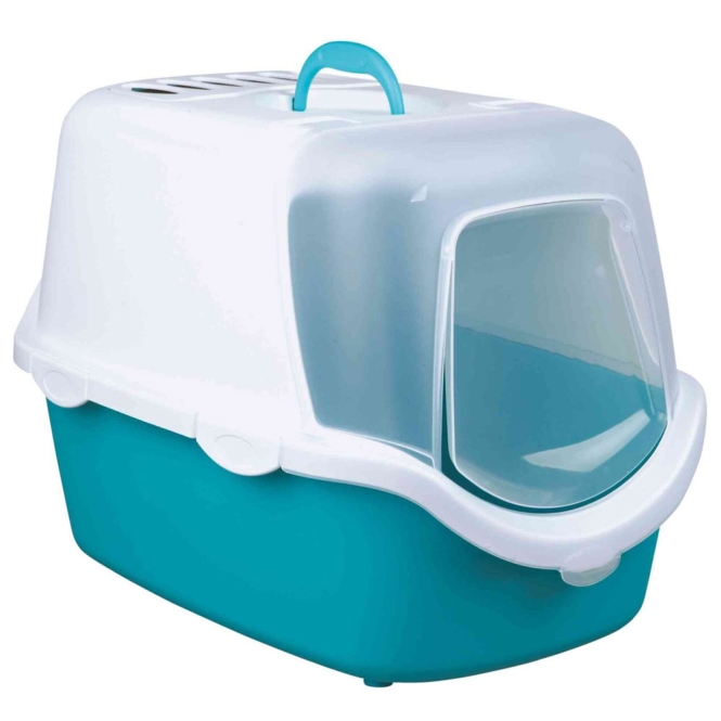 Trixie Katzentoilette Vico Easy Clean - blau/weiß – Bild 2