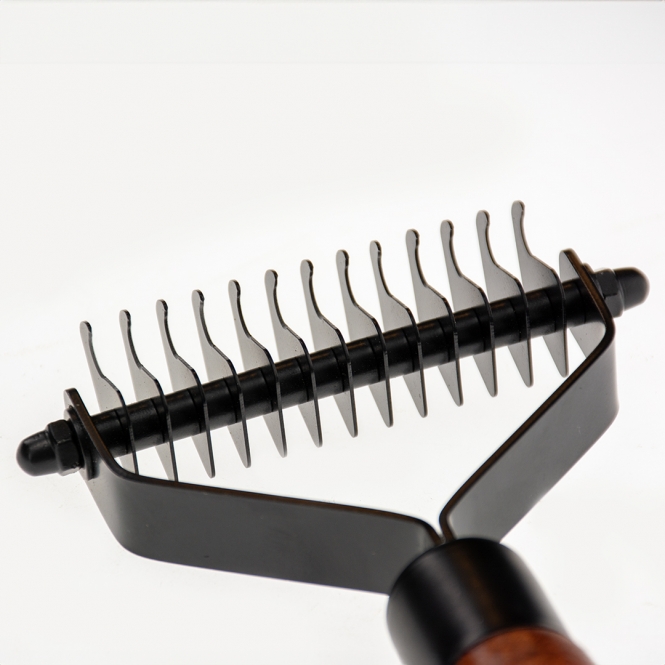 Alternative view of EBI Noir Japandi Trimmstriegel - 13 Klingen