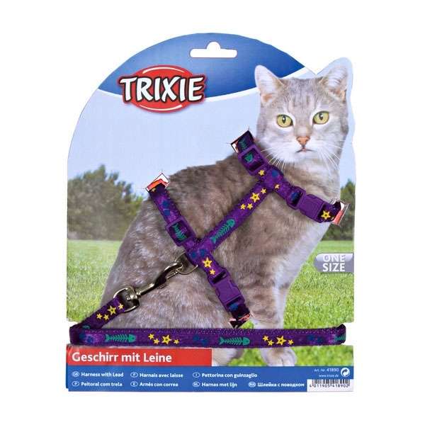 Trixie Katzen-Garnitur mit Leine - mit Motivband – Bild 2