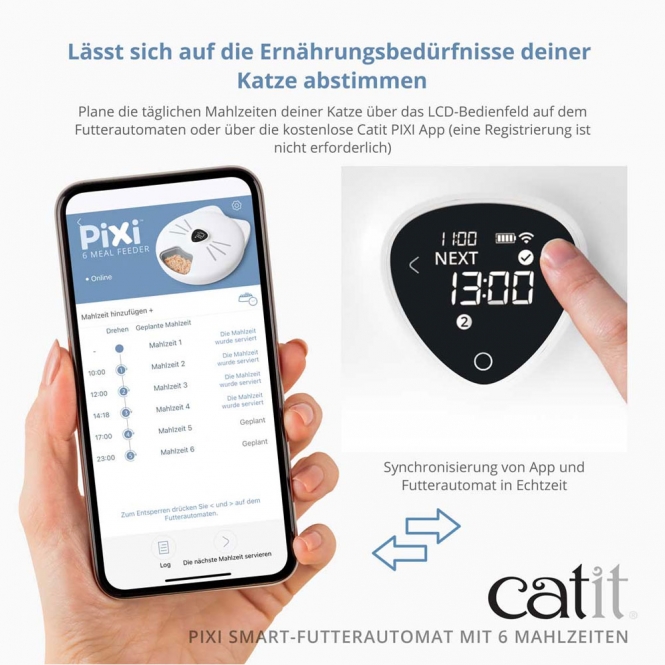 Catit PIXI Smart-Futterautomat mit 6 Mahlzeiten – Bild 3