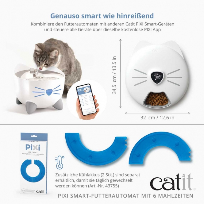 Catit PIXI Smart-Futterautomat mit 6 Mahlzeiten – Bild 6