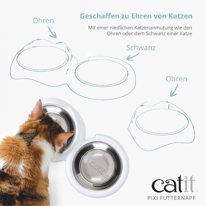 Catit PIXI Doppelnapf – Bild 3