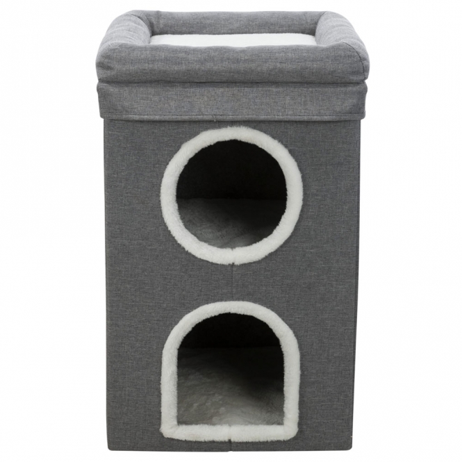 Alternative view of Trixie Kratztonne Cat Tower Saul
