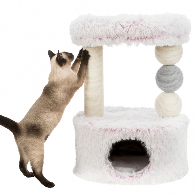 Trixie Kratzbaum Harvey - weiß/pink – Bild 6