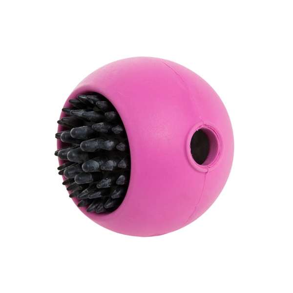 Karlie Boomer Vollgummi-Snackball - Pink/Schwarz – Bild 3