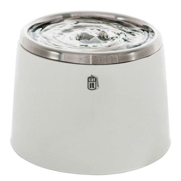 CATIT Fresh+Clear Trinkbrunnen 2L - Edelstahl-Weiß – Bild 3