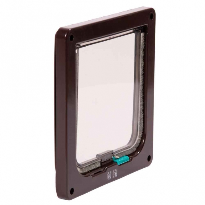 Alternative view of Karlie Flamingo Katzentür Porta 2-Wege-Verschluss - Braun