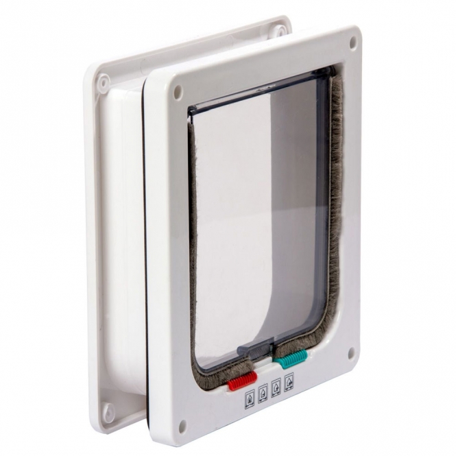 Karlie 4-Wege-Katzentür - weiß – Bild 3