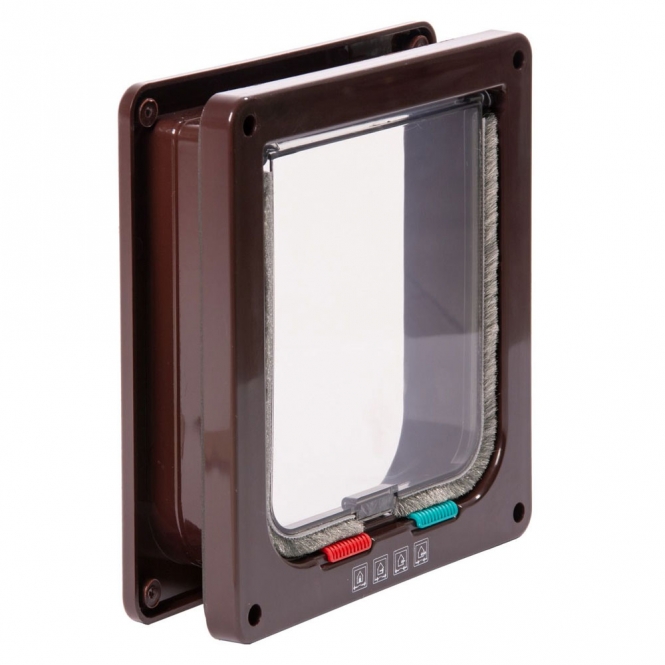 Karlie 4-Wege-Katzentür - Braun – Bild 2