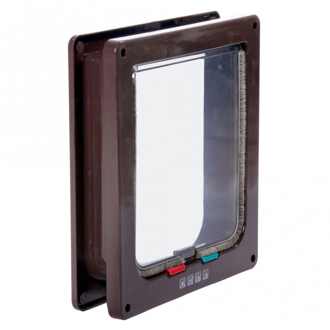 Karlie Katzentür 4-Wege-Verschluss für große Katzen - Weiß – Bild 5