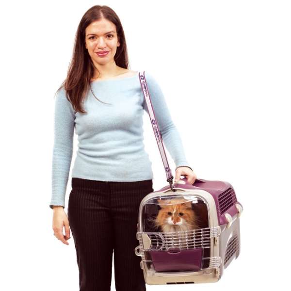 CATIT Transportbox Cabrio - Rosa-Grau – Bild 5