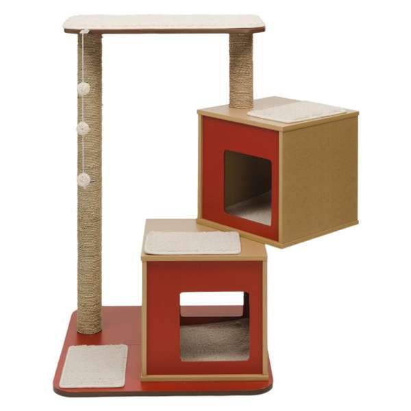 Vesper Kratzbaum V-Double - Rot – Bild 2