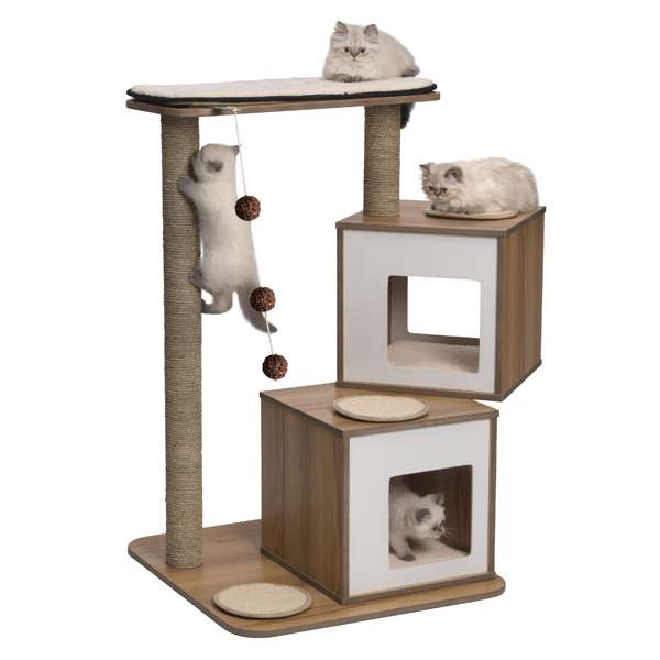 Vesper Kratzbaum V-Double - Walnuss – Bild 2