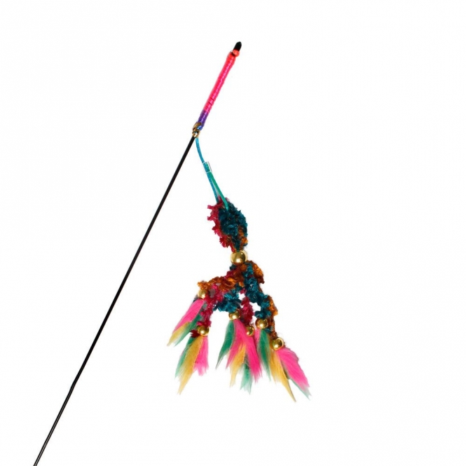 Alternative view of Karlie Flamingo Katzenangel mit Samtrute