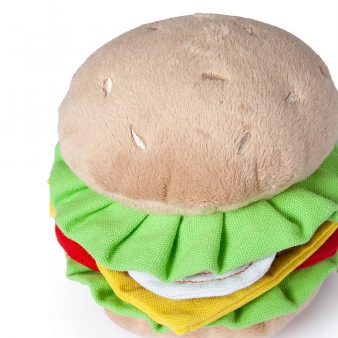 Karlie Flamingo Hundespielzeug Plüsch Burger – Bild 3