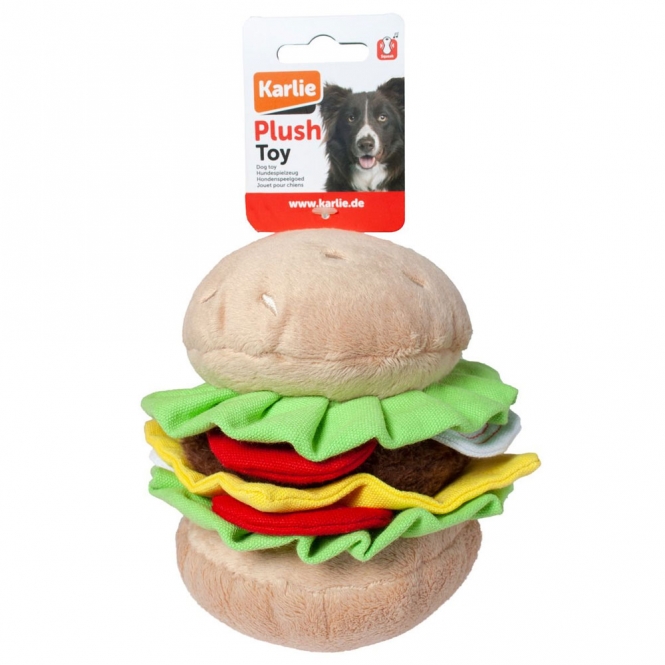 Karlie Flamingo Hundespielzeug Plüsch Burger – Bild 4