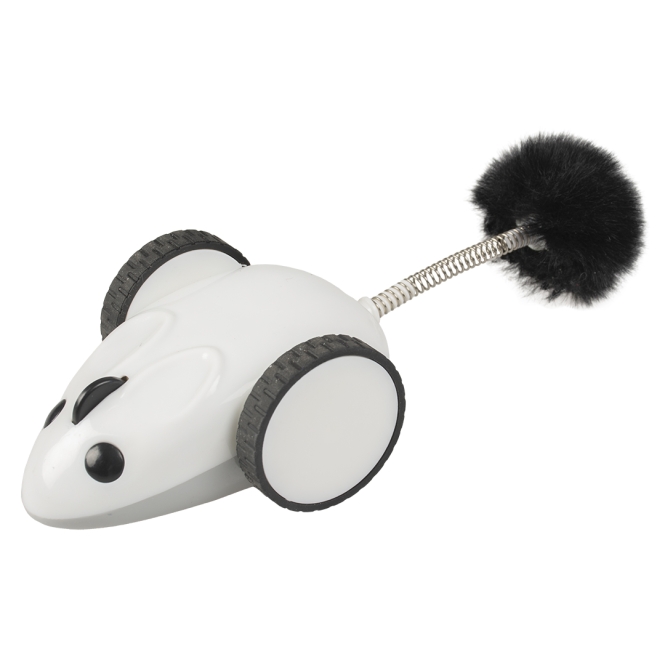 Duvoplus Cat Toy Race 'n chase Maus - weiĂ