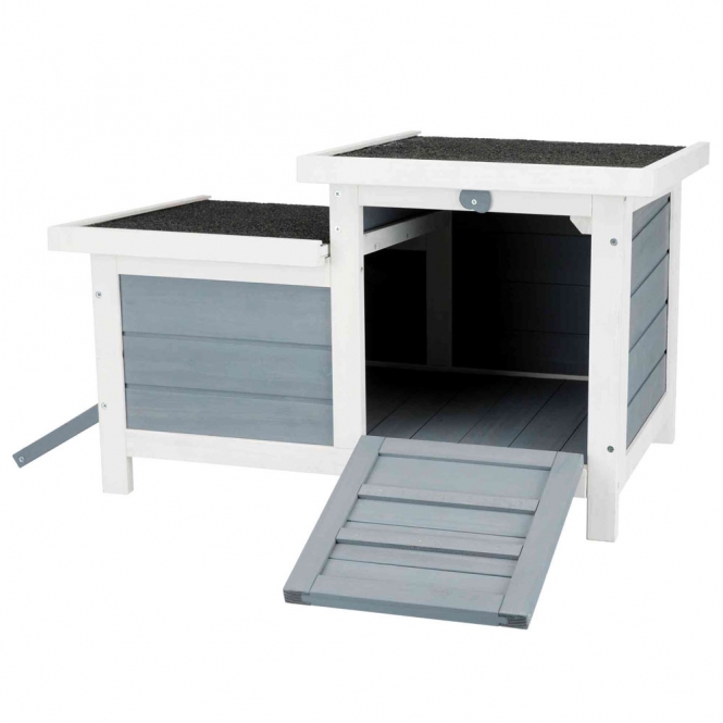 Trixie Natura Kleintierhaus - grau/weiß – Bild 3