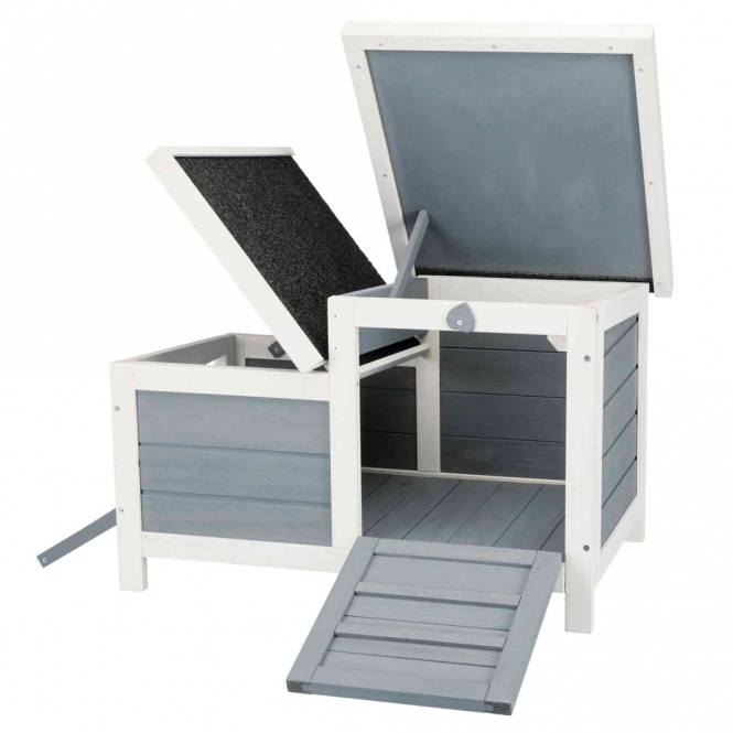 Trixie Natura Kleintierhaus - grau/weiß – Bild 5