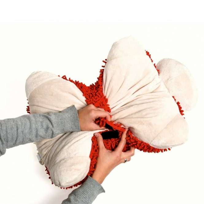 Karlie Flamingo Liegekissen DOGMAXX Sleep&Play - 40 x 40 cm - Schwarz/Weiß – Bild 3