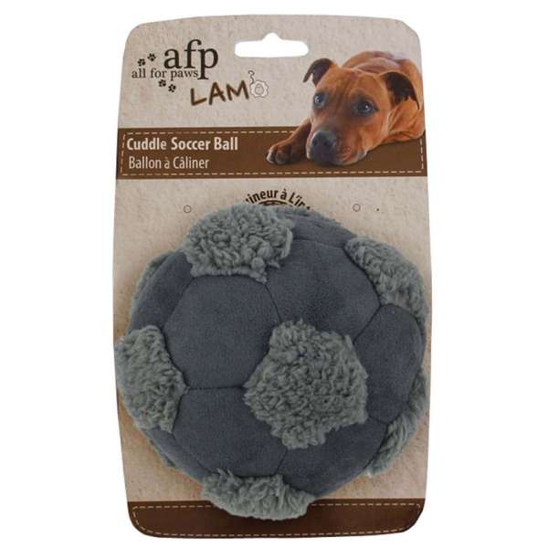 All for Paws Soccerball mit Lammfell - Medium – Bild 2